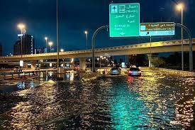 Rain floods the desert city of Dubai